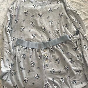 American Eagle Snoopy Bow Pajama Set